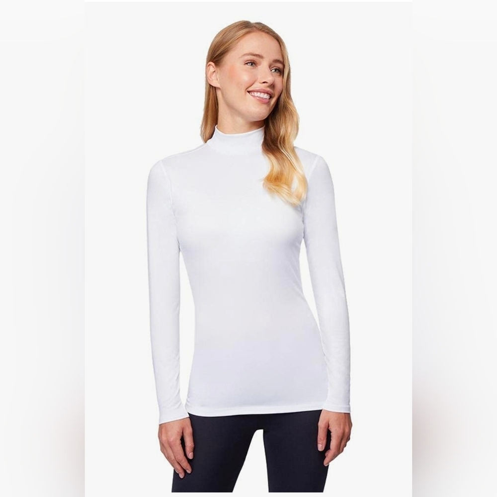 $24 32 Degrees Womens Mock-Neck Long-Sleeve Top